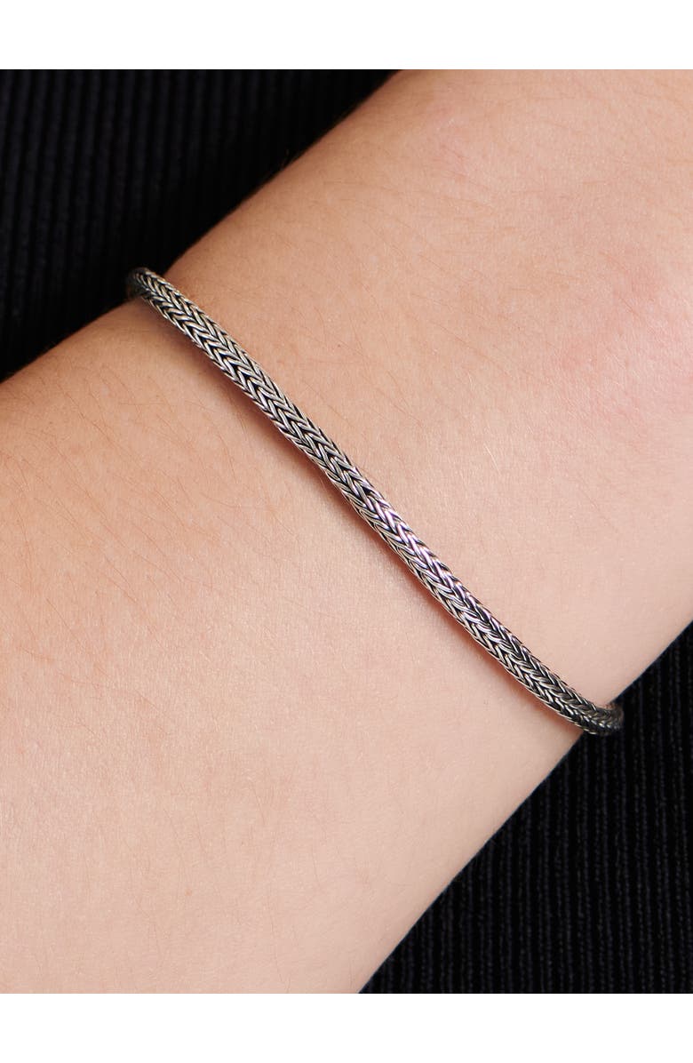 DEVATA Foxtail Chain Bracelet in Sterling Silver, 3mm, Alternate, color, Silver