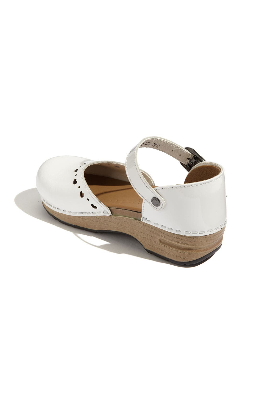 'Jamie' Clog, Alternate, color, WHITE PATENT