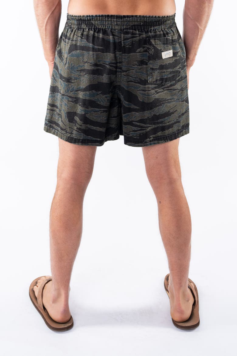 Gender Inclusive Camo Day Shorts, Alternate, color, Ocean Tiger Camo
