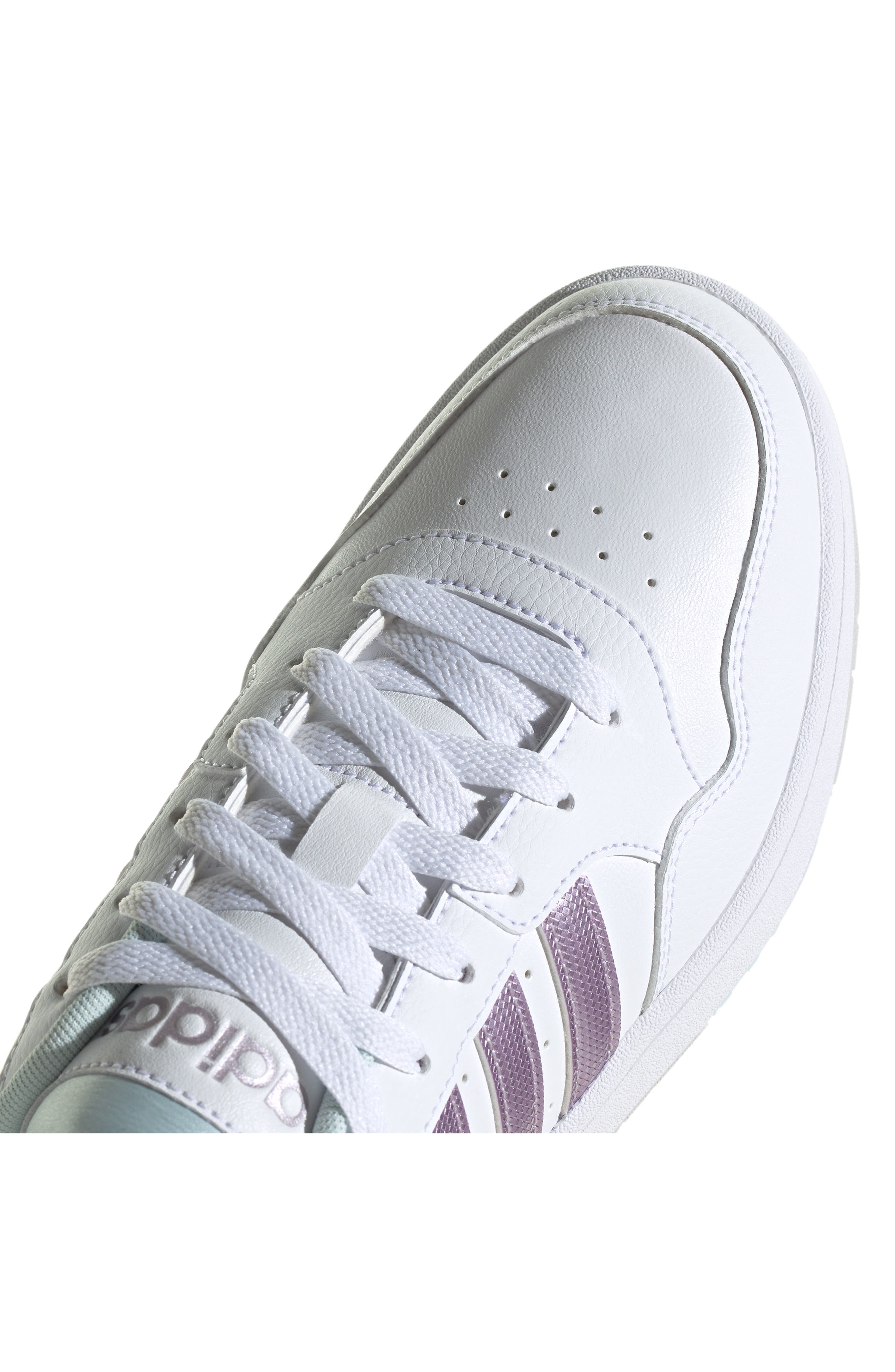 Hoops 3.0 Sneaker, Alternate, color, WHITE/MATTE PURPLE/YELLOW