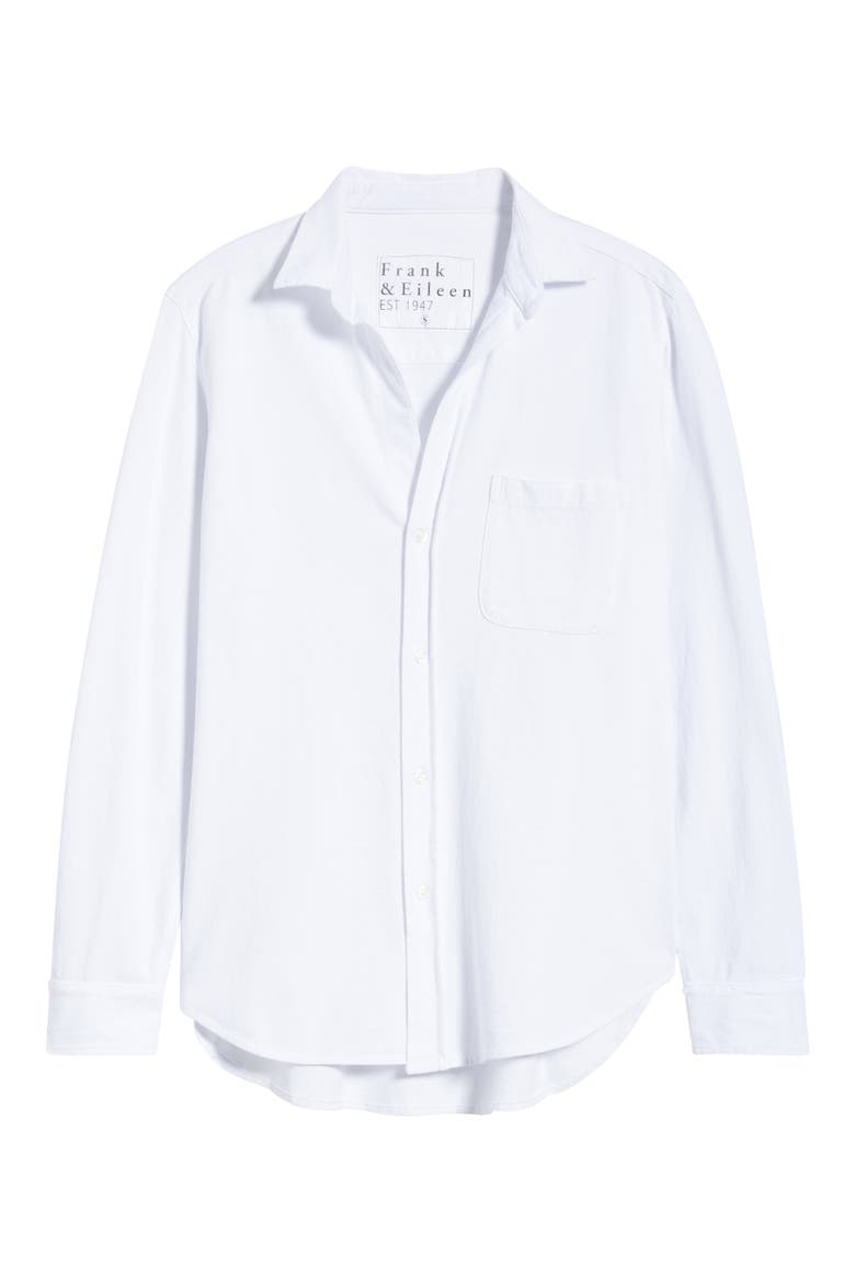 Waverly Cotton Shirt, Alternate, color, WHITE