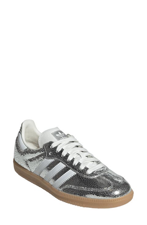 スニーカー GOLDEN  Woman Sneakers Silver GWF00746F00756510449 Women's Running Sole in mesh and nubuck with silver metallic