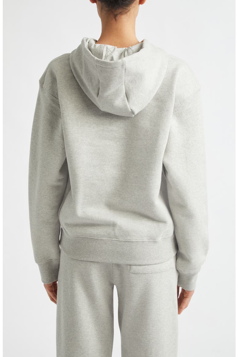 Logo Embroidered Organic Cotton Hoodie, Alternate, color, GREY MARL