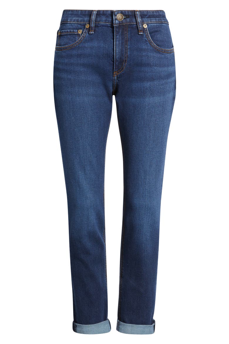 Dre Low Rise Slim Boyfriend Jeans, Alternate, color, ALBA