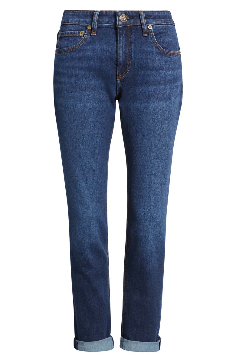 rag & bone Dre Low Rise Slim Boyfriend Jeans, Alternate, color, Alba