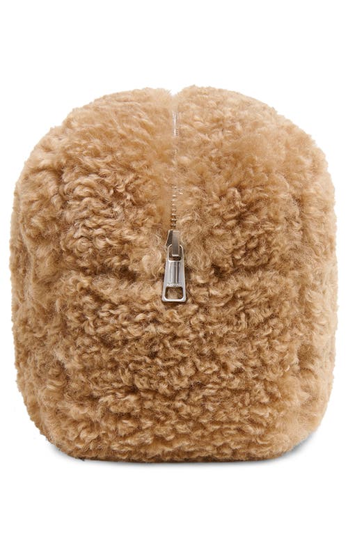 Apparis Jumbo Noor Faux Fur Pouch In Brown