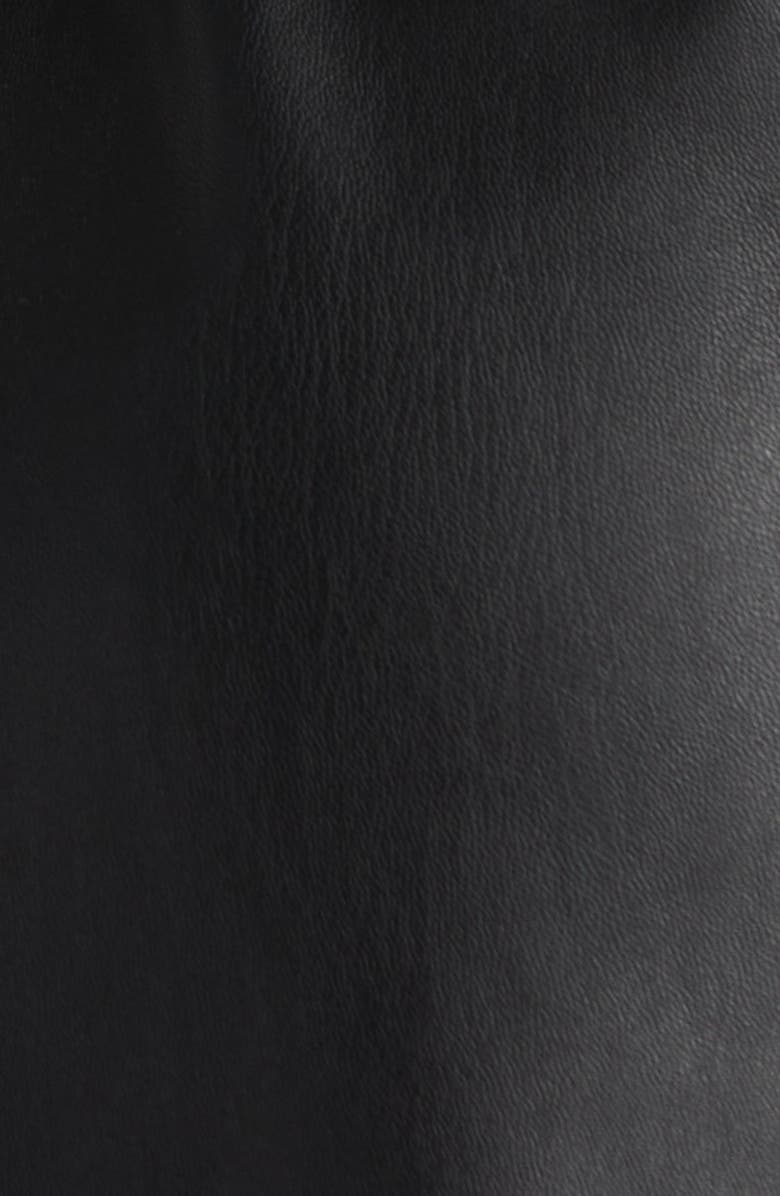 Steve Madden Jolene Belted Faux Leather Mini Shirtdress, Main, color, 