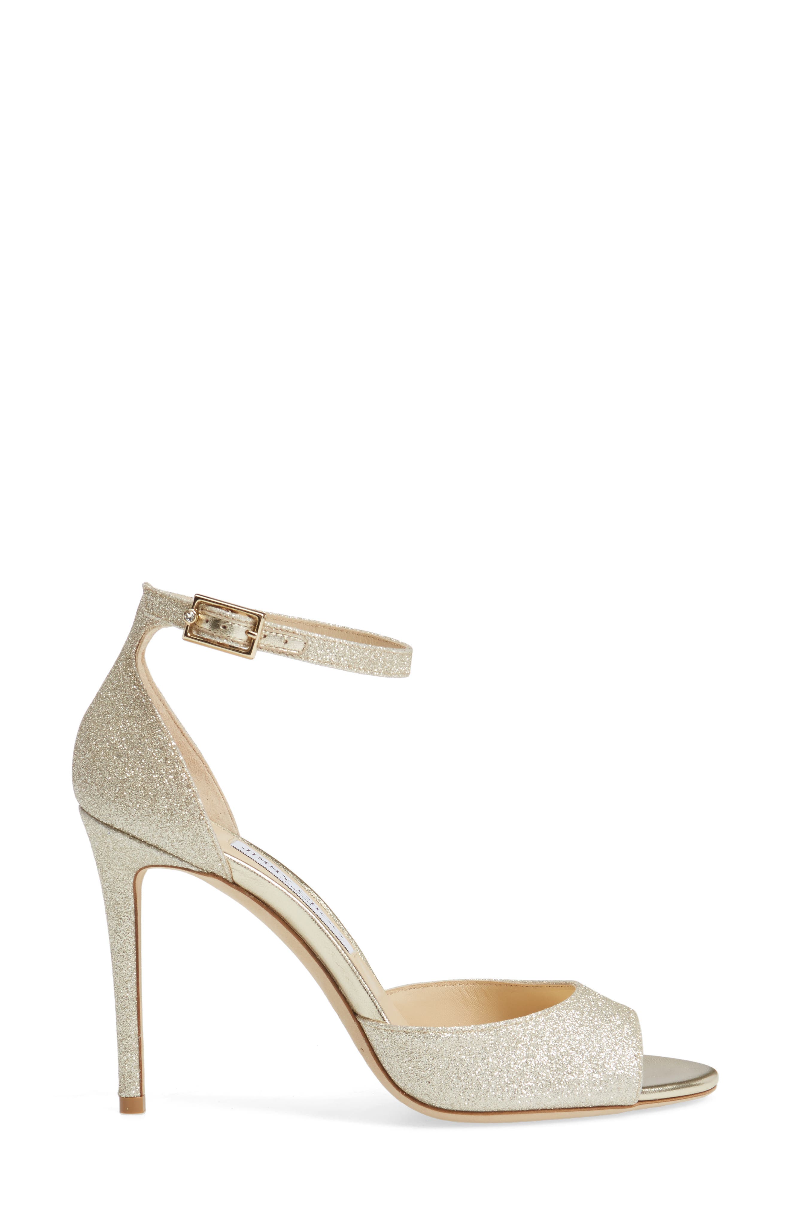 Jimmy Choo Annie 100 Ankle Strap Sandal, Alternate, color, 