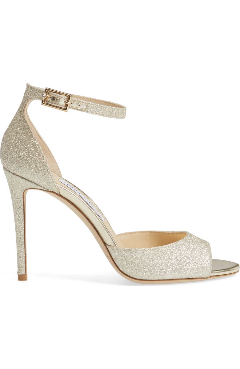 Jimmy Choo Annie 100 Ankle Strap Sandal, Alternate, color,