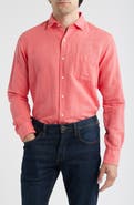 Peter Millar Canal Linen & Cotton Sport Shirt