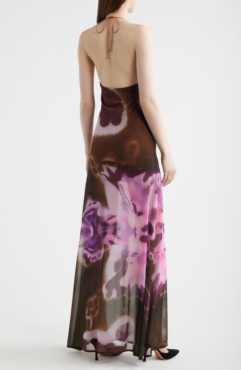 Feners Balita Mesh Maxi Dress, Alternate, color, Moka