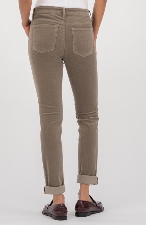 Kut From The Kloth Catherine Stretch Cotton Corduroy Boyfriend Pants In Green