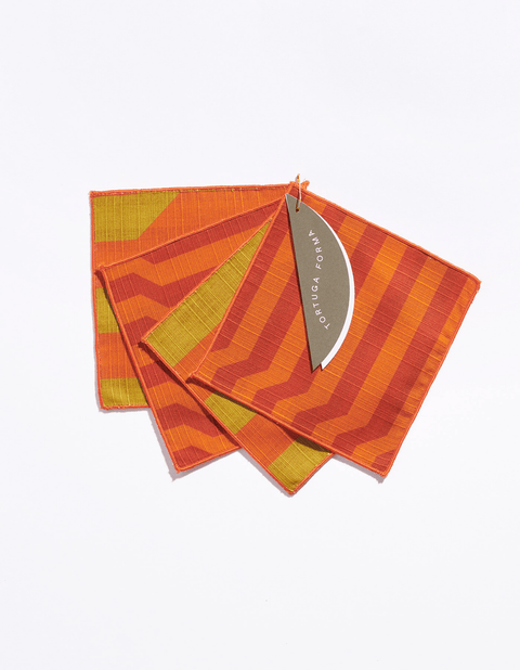 Stripe Cocktail Napkins Set of 4