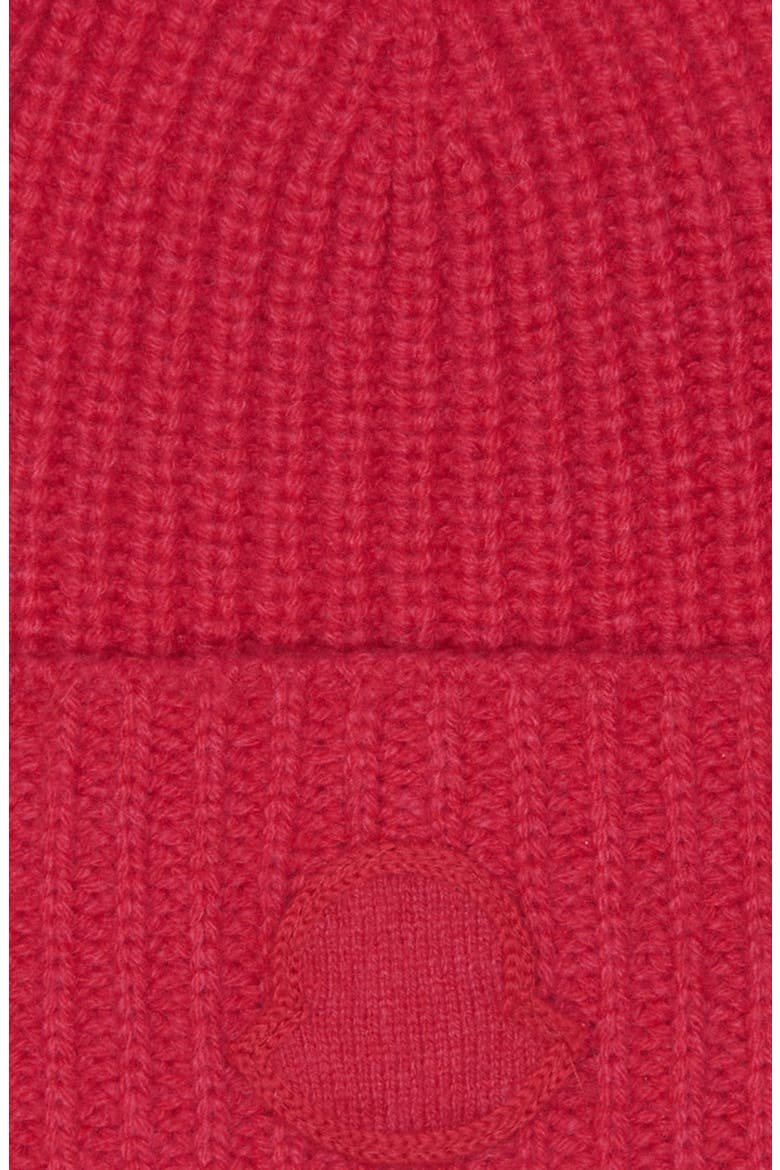 Edit Logo Embroidered Cashmere Beanie, Alternate, color, CANDY APPLE