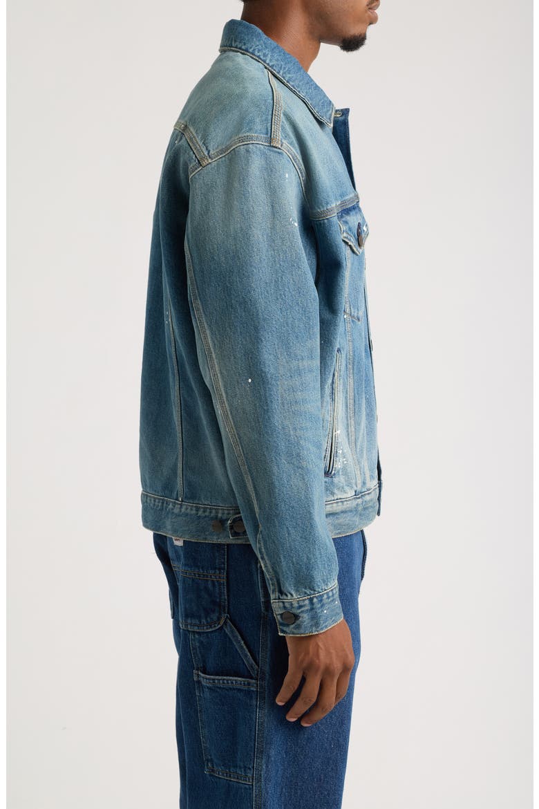 Helston Denim Jacket, Alternate, color, BLUE (DESTROY WASH)