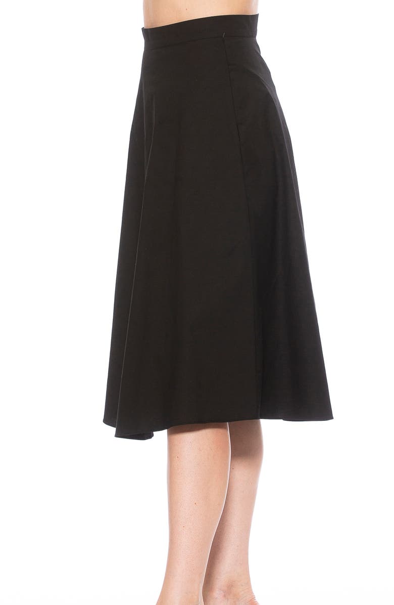 Alexia Admor Mabel Flared Midi Skirt, Alternate, color, 