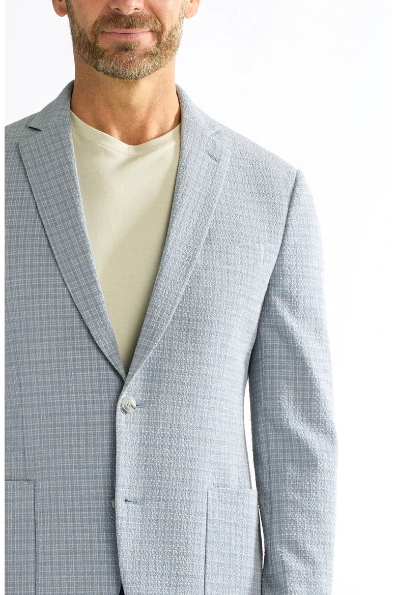 Seersucker Check Sport Coat, Alternate, color, GREY