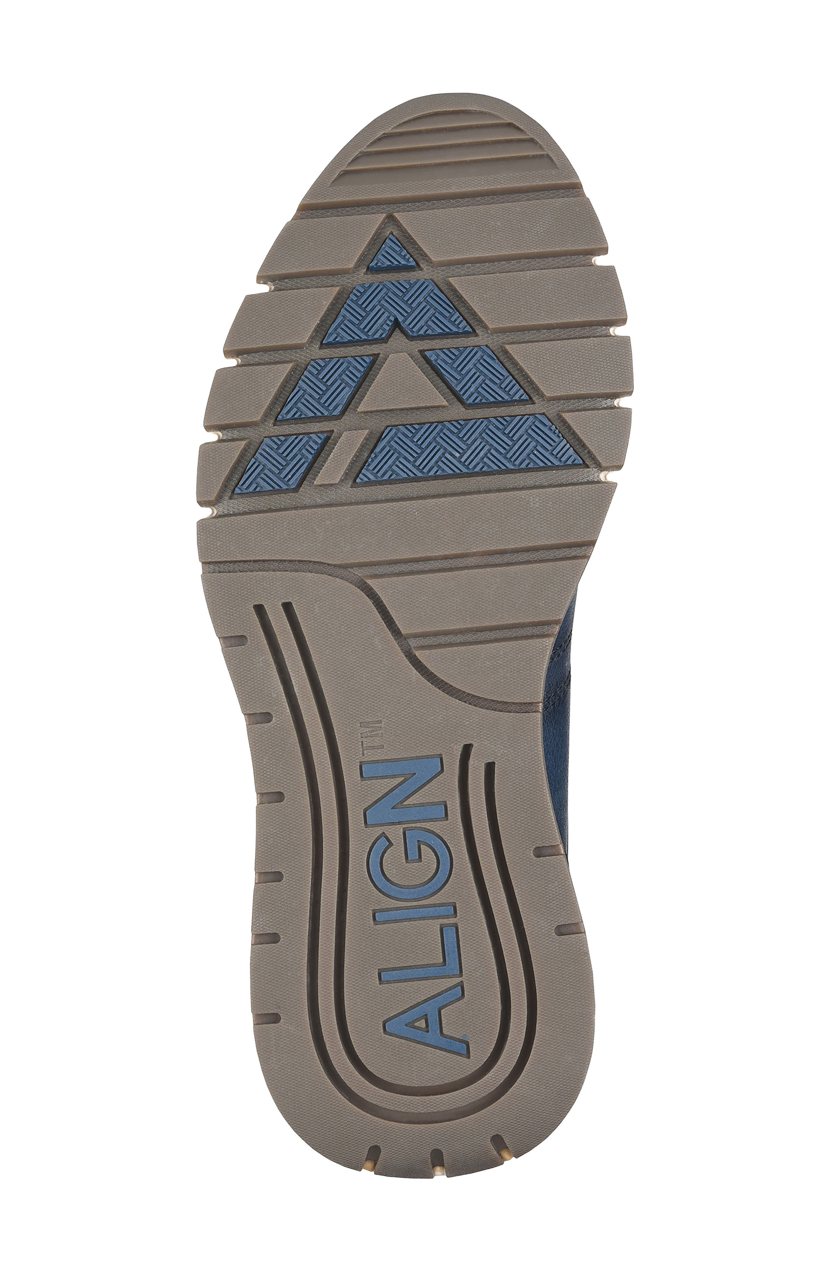 Hudson Faux Leather Sneaker, Alternate, color, NAVY