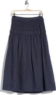 Rebecca Taylor Anya Ramie Midi Skirt