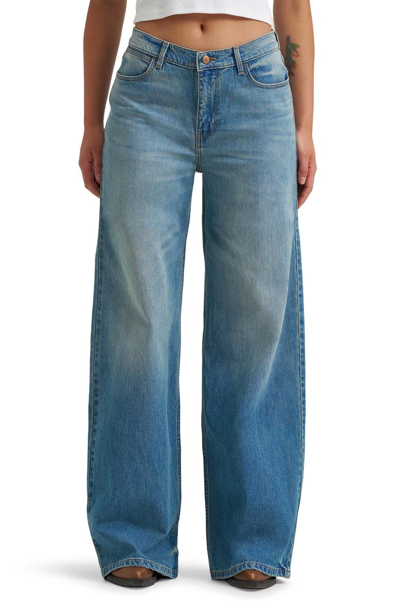 Low Rise Baggy Wide Leg Jeans, Main, color, GLACIER