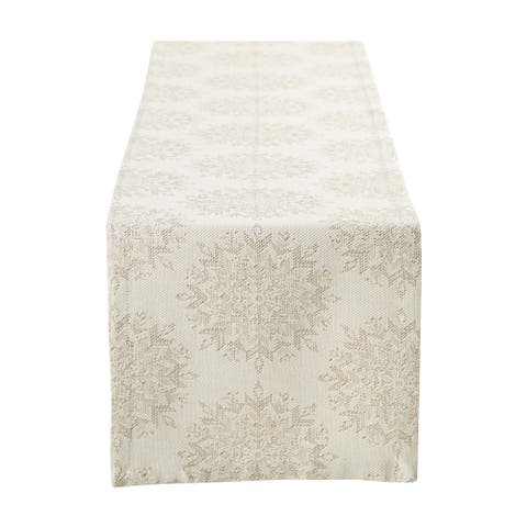 Winter Sparkle Jacquard Table Runner
