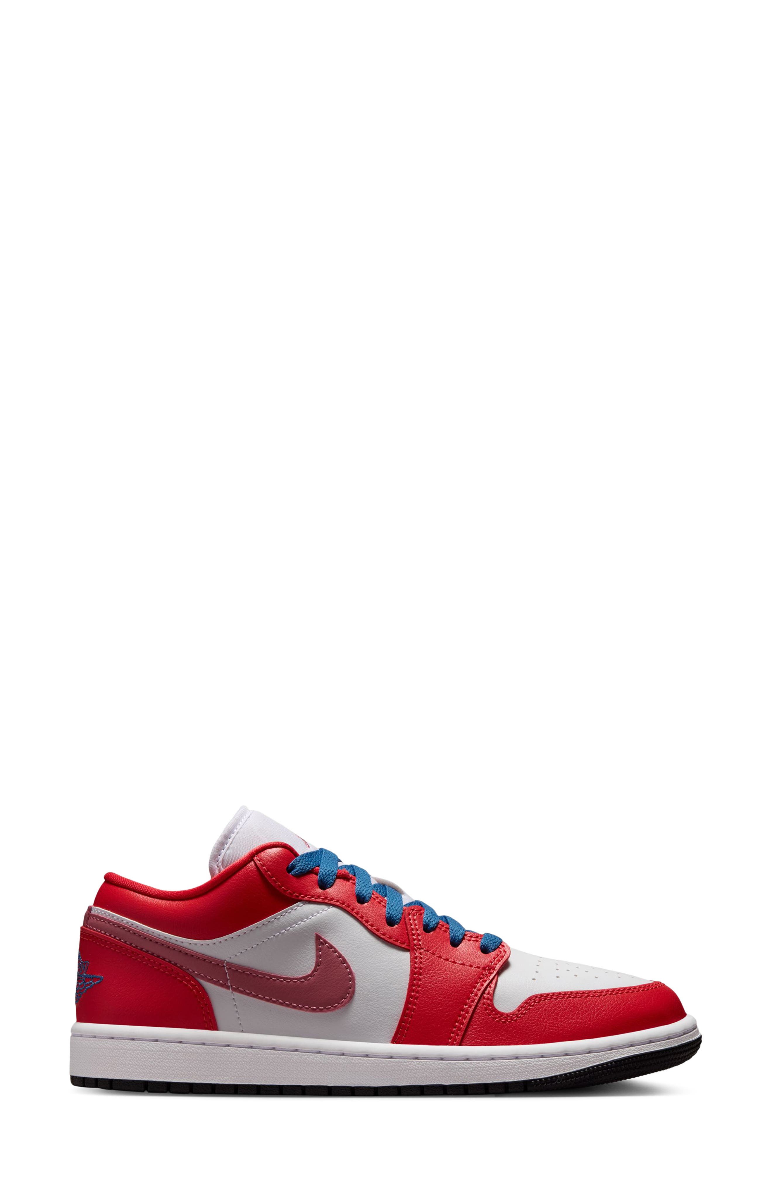 Air Jordan 1 Low Basketball Sneaker, Alternate, color, 608 TRACRE/T BLUE