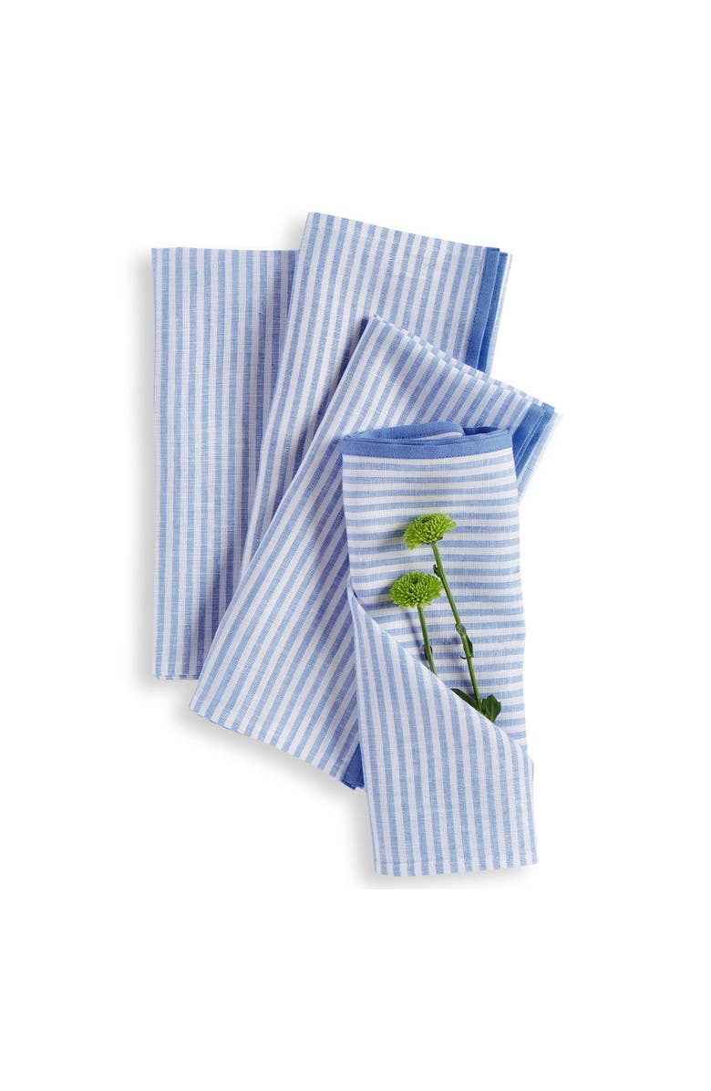 Solino Home Linen Dinner Napkins - Carmine, 20" x 20", Main, color, 