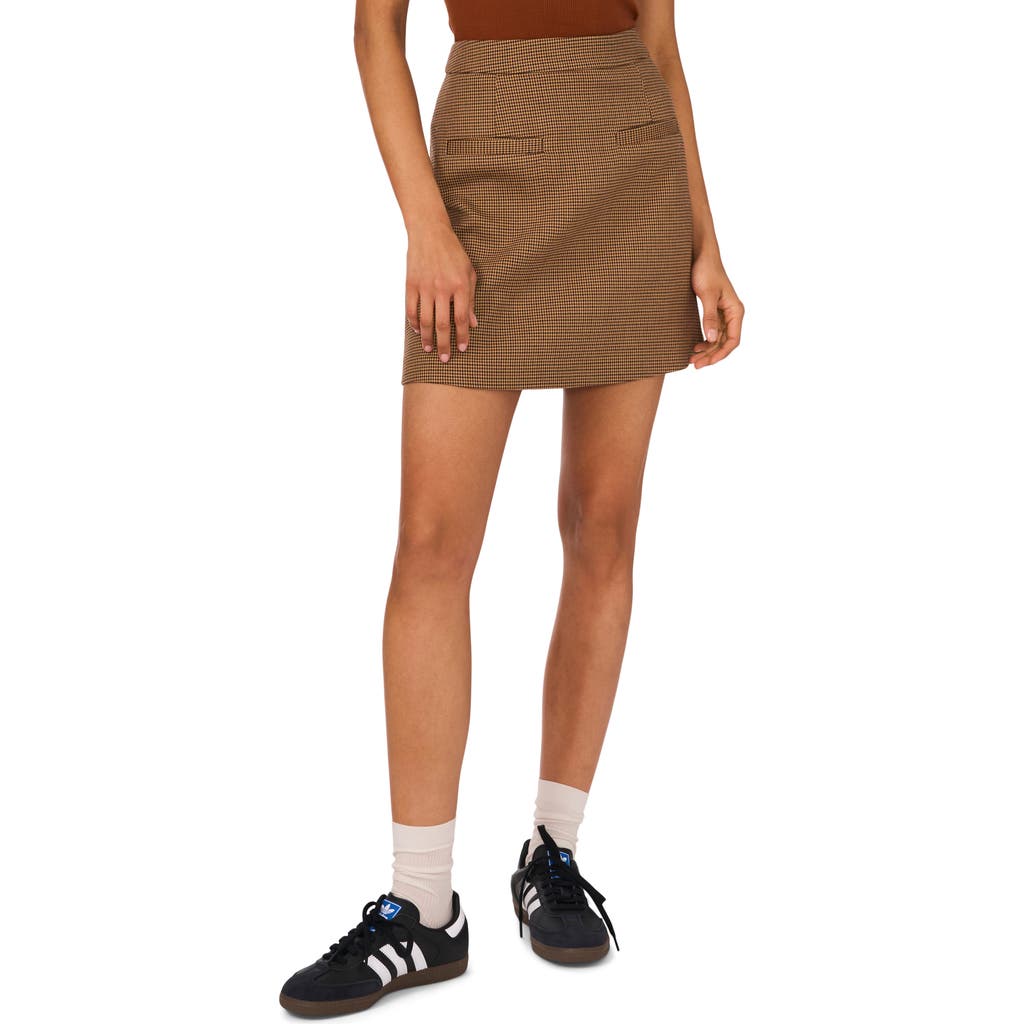 1.state Women's Plaid Mini Skirt In Sequoia