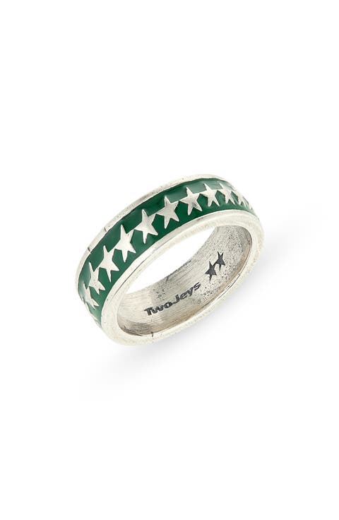 Men's All-Round Icon Star Studded Band Ring