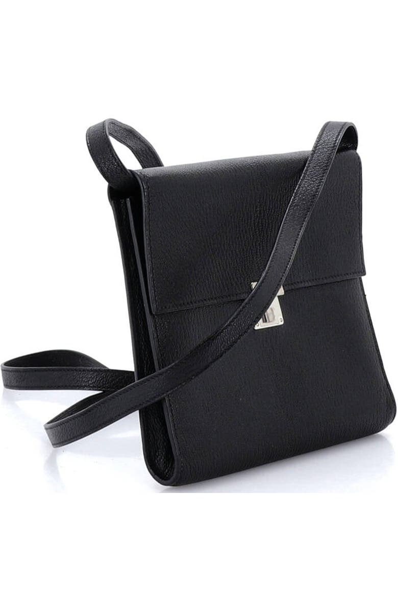 Pre-Owned Hermes Clic Wallet on Strap Chevre Mysore 16, Alternate, color, Noir