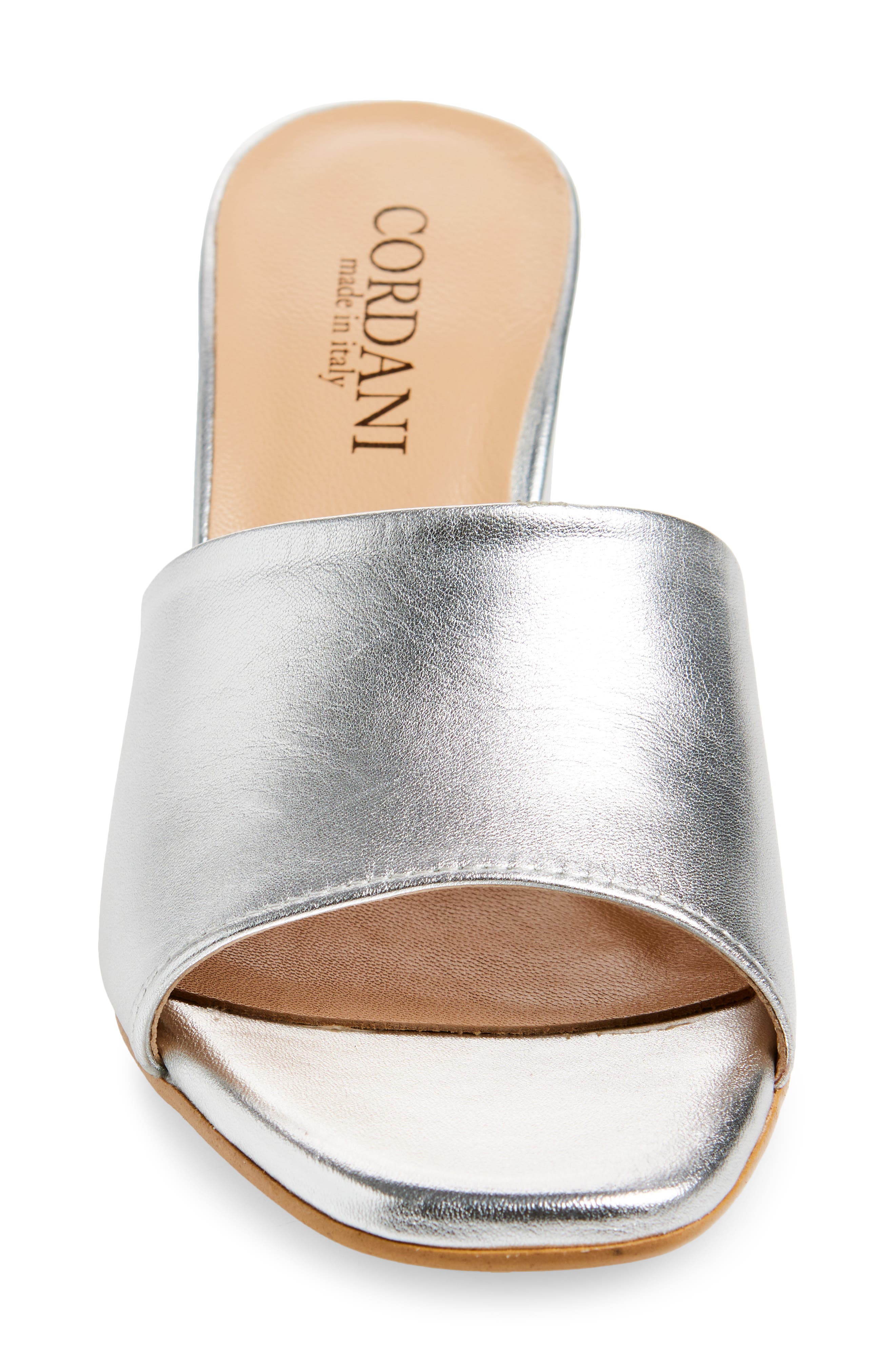 Cordani Irina Slide Sandal, Alternate, color, Argento