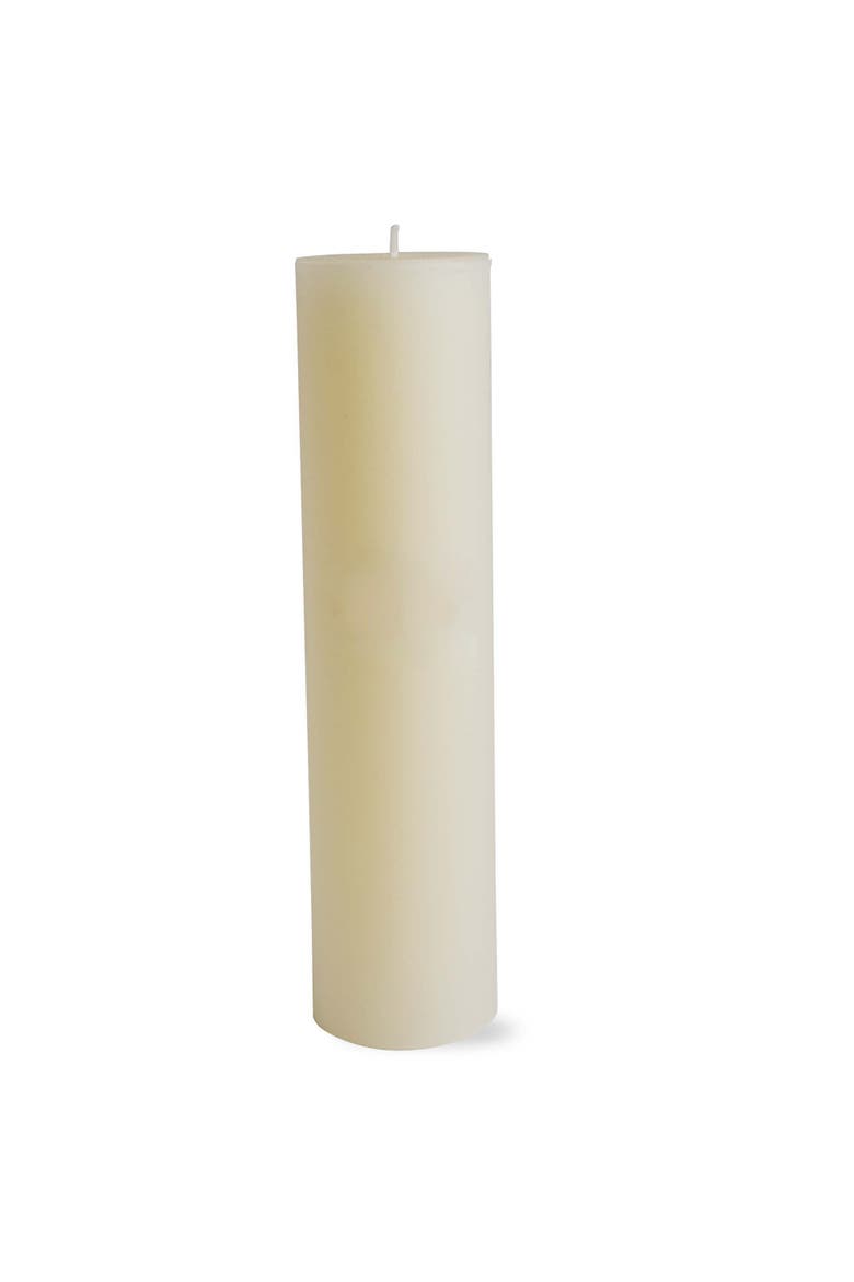 Chapel Ivory Pillar Candles Unscented Long Burning Set of 4, Alternate, color, Beige