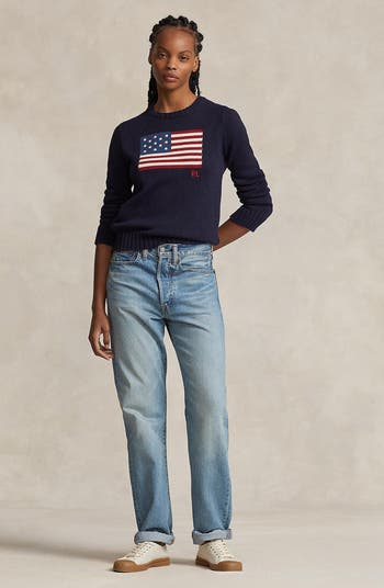 Flag Crewneck Sweater