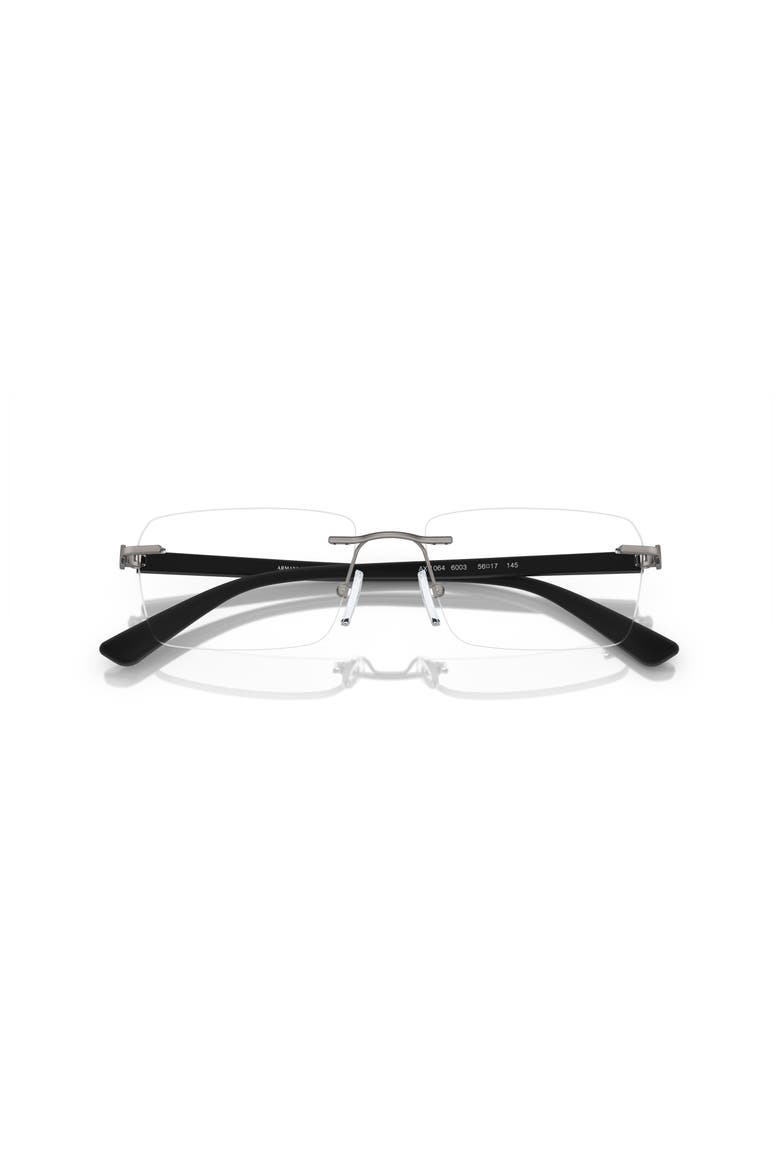56mm Rectangle optical glasses, Alternate, color, Grey