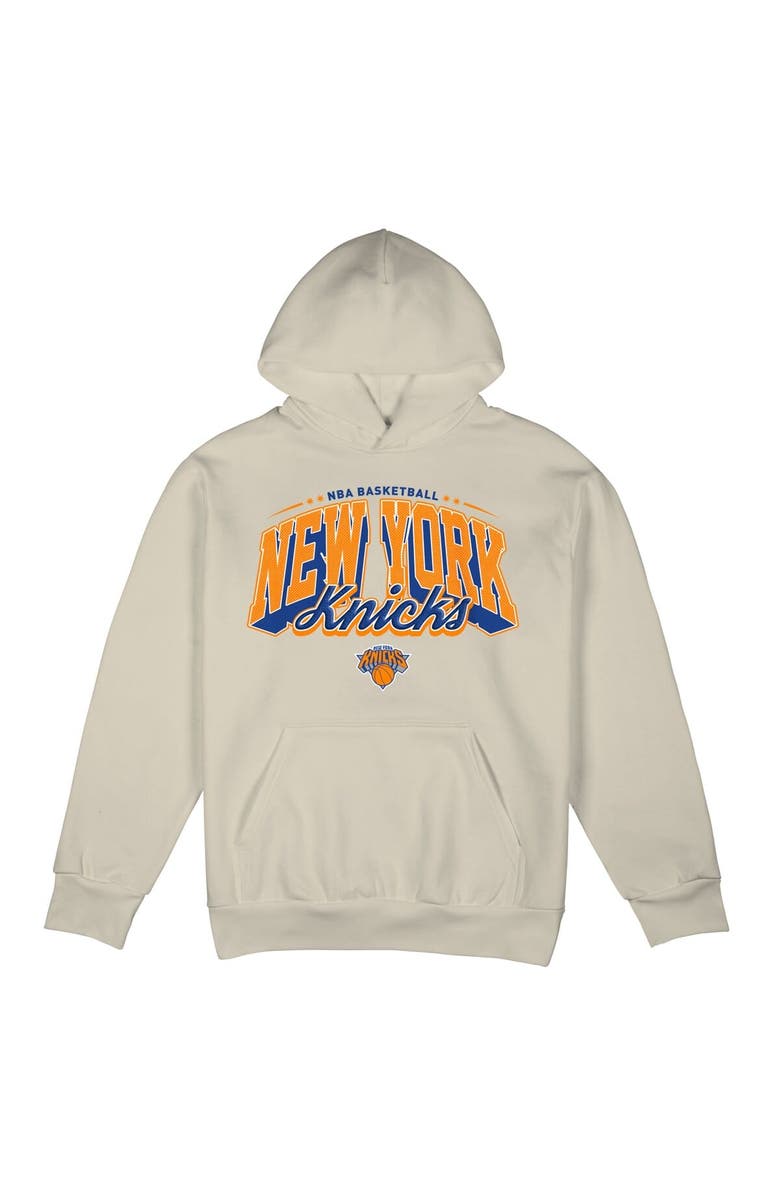 Stadium Essentials Men's Stadium Essentials Cream New York Knicks Your Way Oversized Urban Pullover Hoodie, Alternate, color, Cream