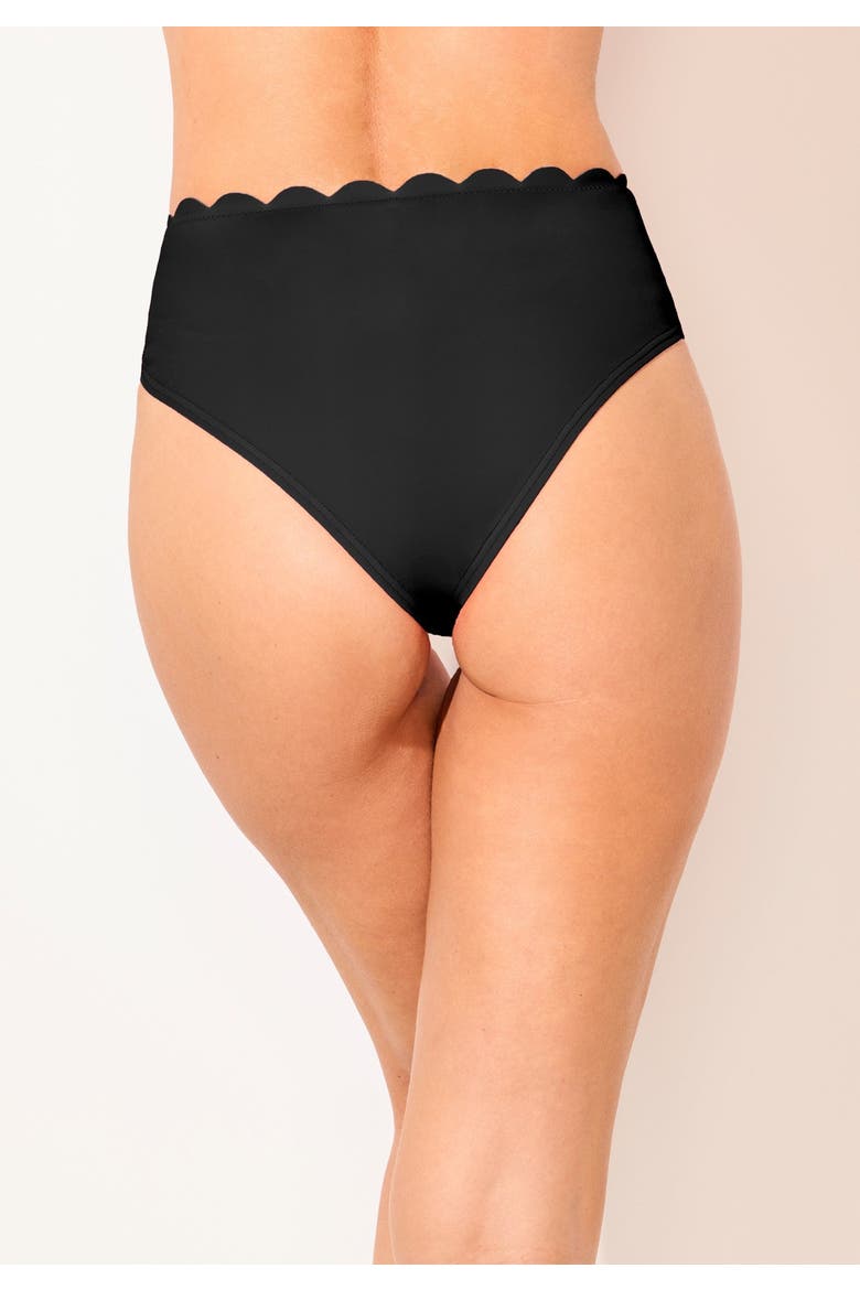 Scallop Trim Swim Brief, Alternate, color, Black