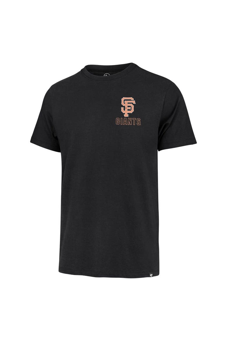 Men's '47 Black San Francisco Giants Hang Back Franklin T-Shirt, Alternate, color, Black