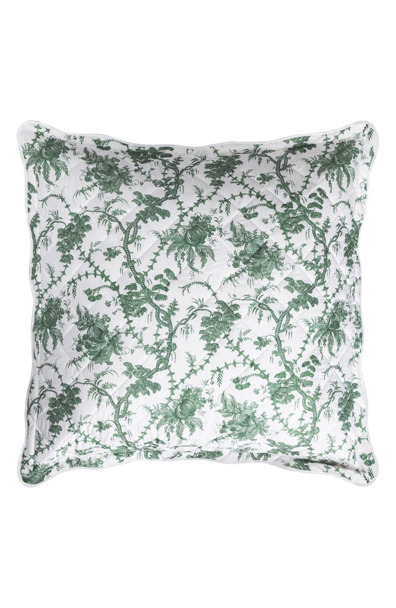 Matouk San Cristobal Cotton Quilted Euro Sham, Main, color, 