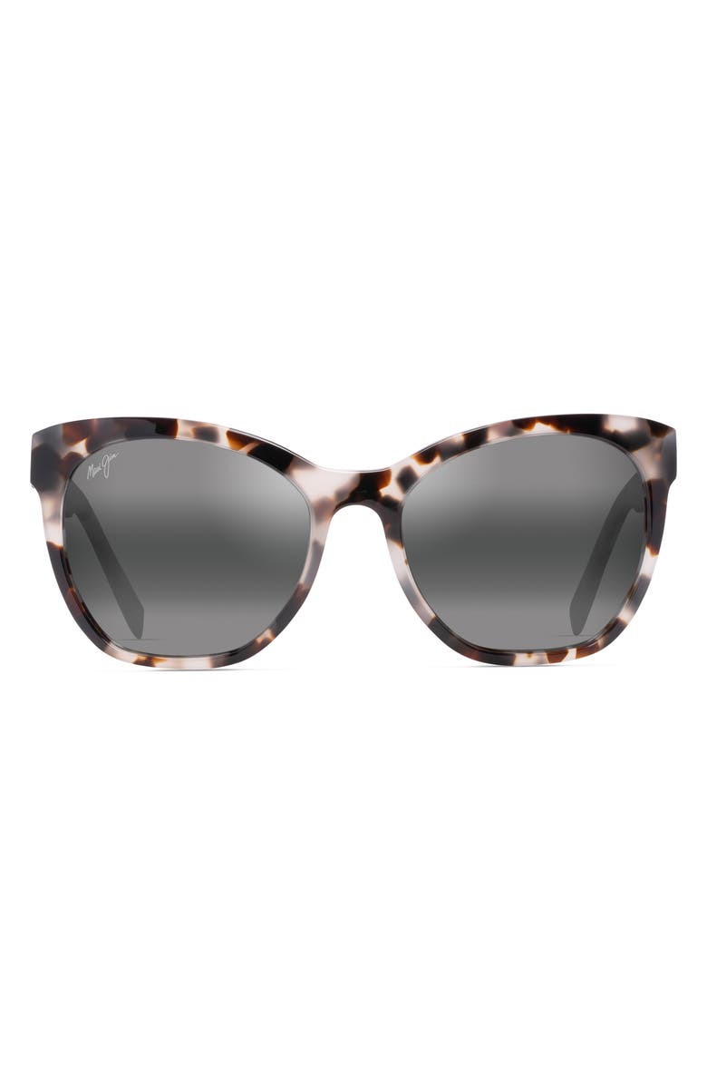 Maui Jim Alulu 56mm PolarizedPlus2<sup>®</sup> Sunglasses, Main, color, White Tokyo Tortoise