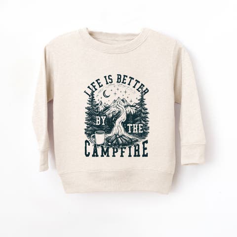 Life Is Better By The Campfire Forest Sweatshirt (Toddler)