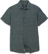 Rodd & Gunn Palm Beach Sports Fit Short Sleeve Linen Button-Up Shirt
