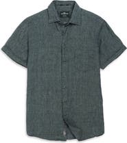 Rodd & Gunn Palm Beach Sports Fit Short Sleeve Linen Button-Up Shirt