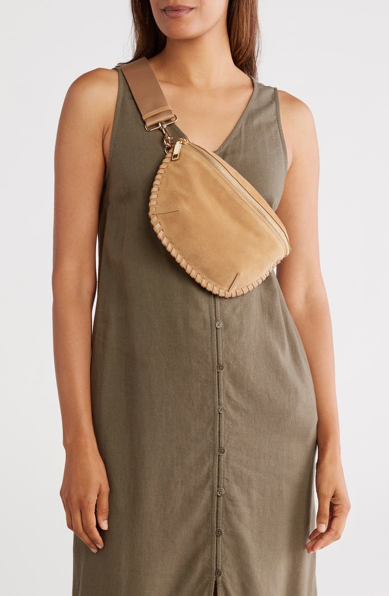 Rebecca Minkoff Darren Whipstitch Leather Belt Bag, Alternate, color,