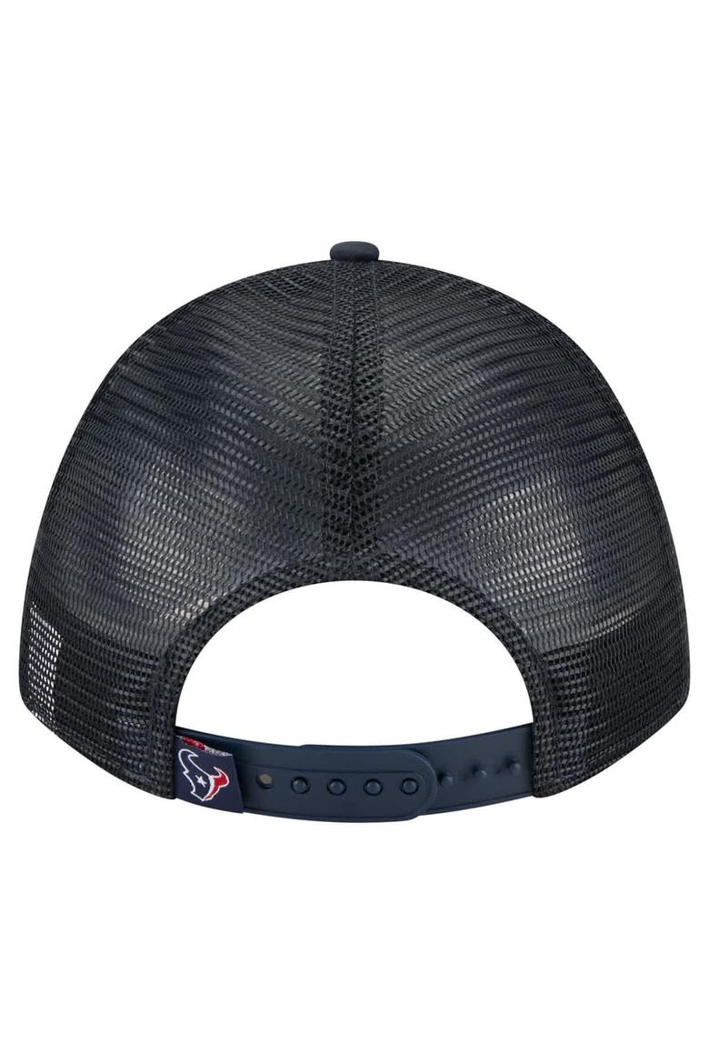 Men's New Era  Navy Houston Texans Active Minimalist M-Crown A-Frame 9FORTY Adjustable Hat, Alternate, color, Navy