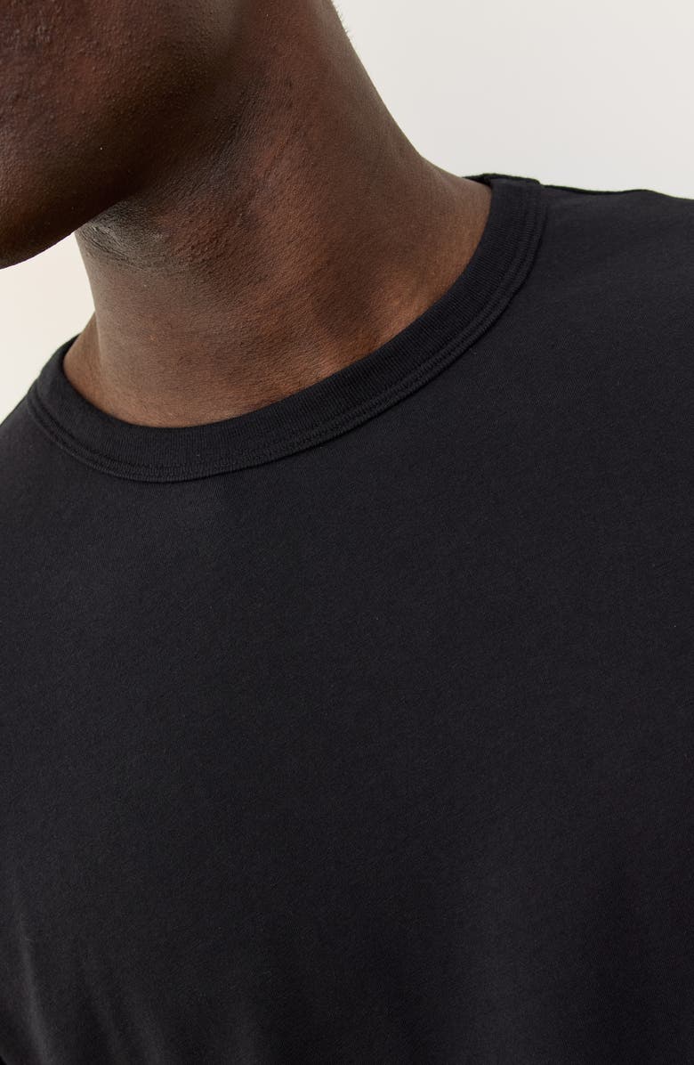 Marine Layer Signature Crewneck T-Shirt, Alternate, color, Black