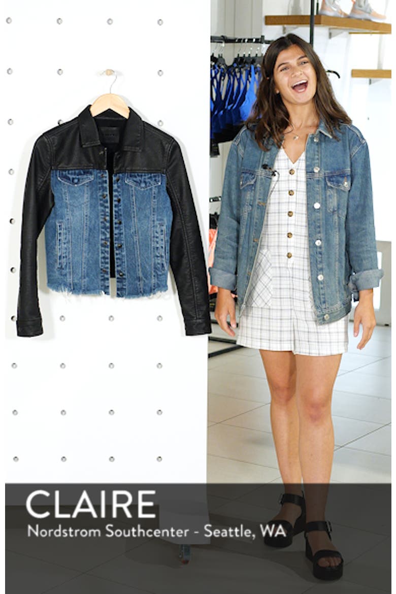 Faux Leather & Denim Jacket video