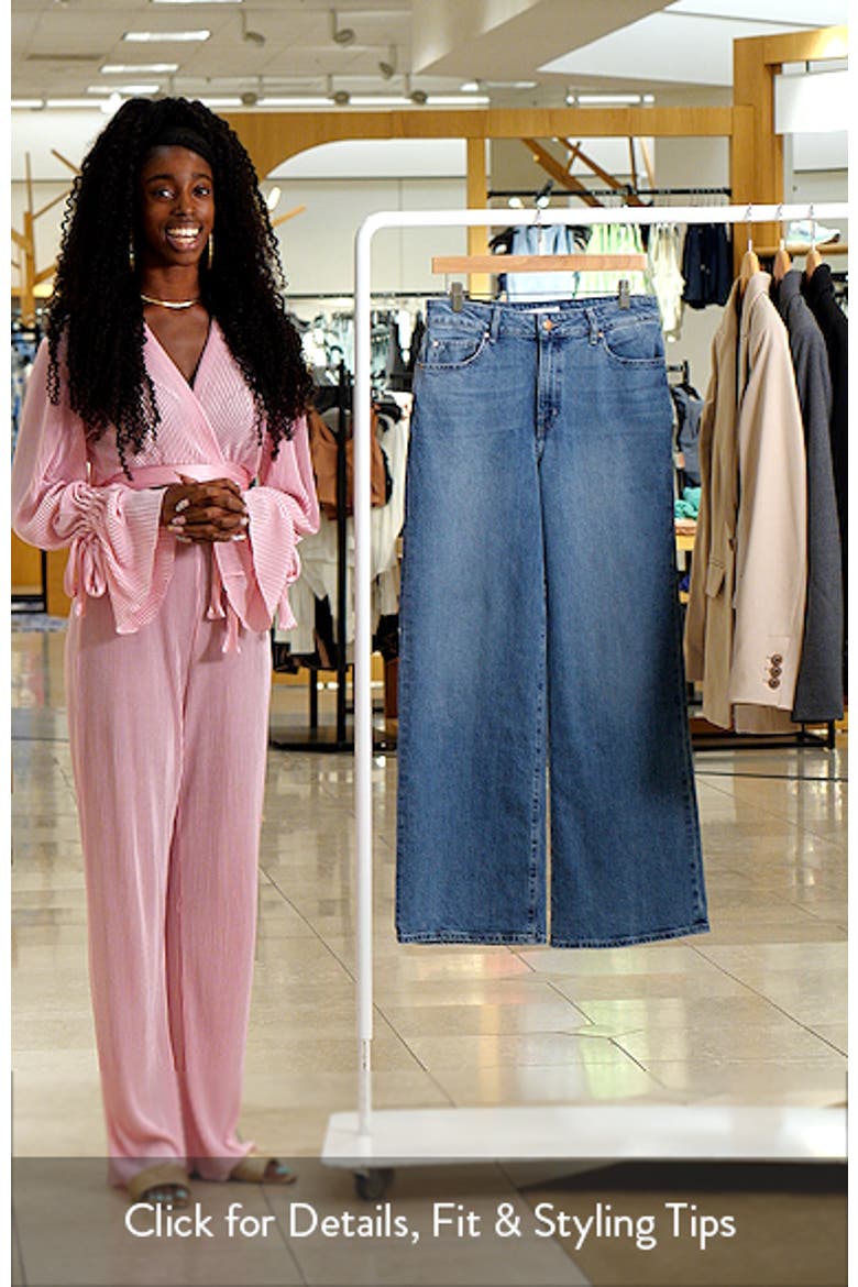 High Waist Denim Wide Leg Jeans video