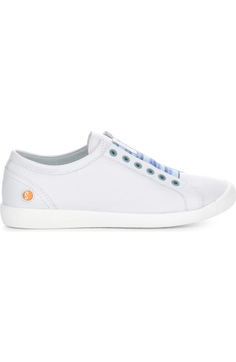 Softinos by Fly London Irit Low Top Sneaker, Alternate, color, 002 White/Blue Smoot
