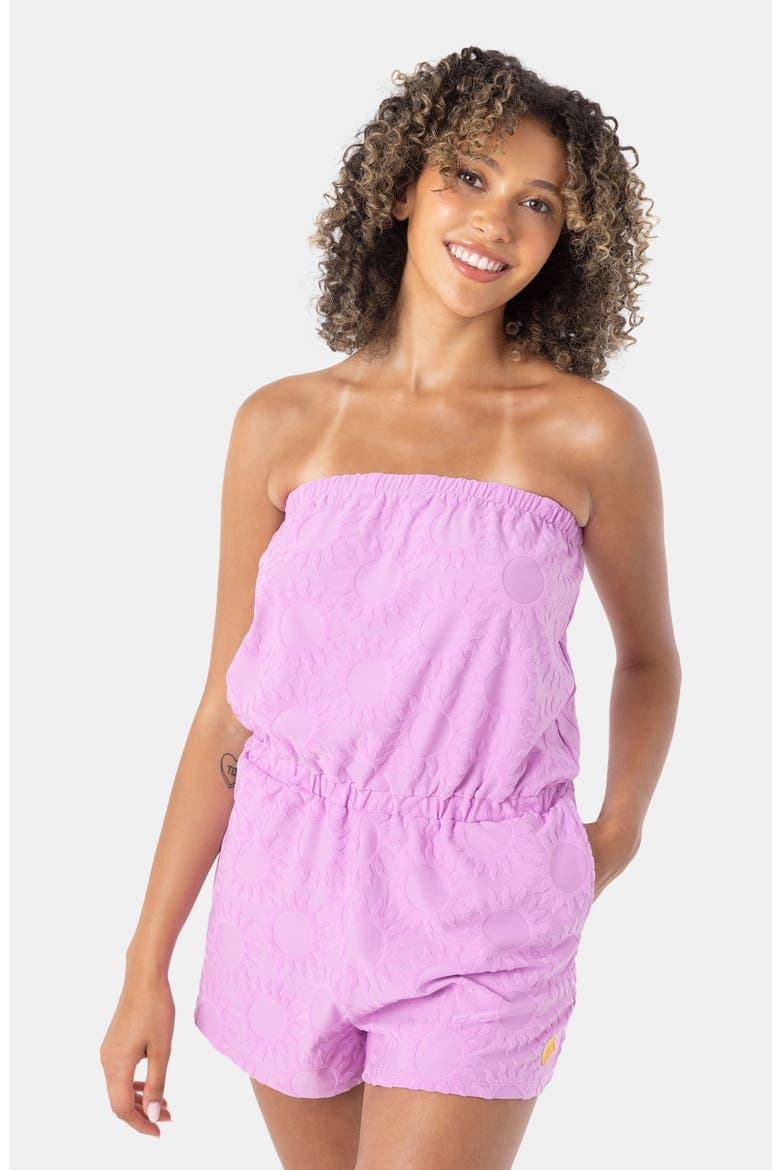 Special Feeling Strapless Cover-Up Romper, Alternate, color, LILAC