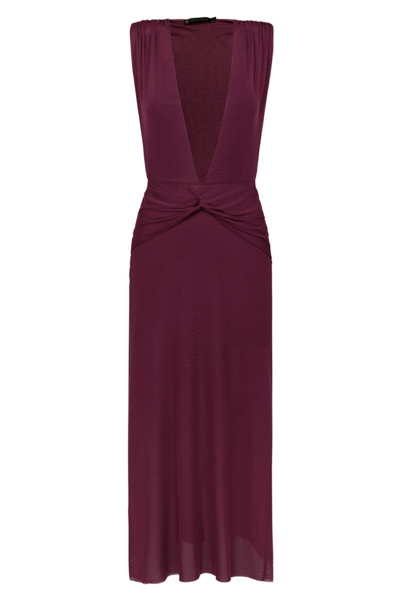 Cindy Long Mesh Cover-Up Maxi Dress, Main, color, PURPLE